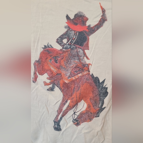 Anthropologie Post Vegas cowboy slub tee L vintage - Picture 7 of 7